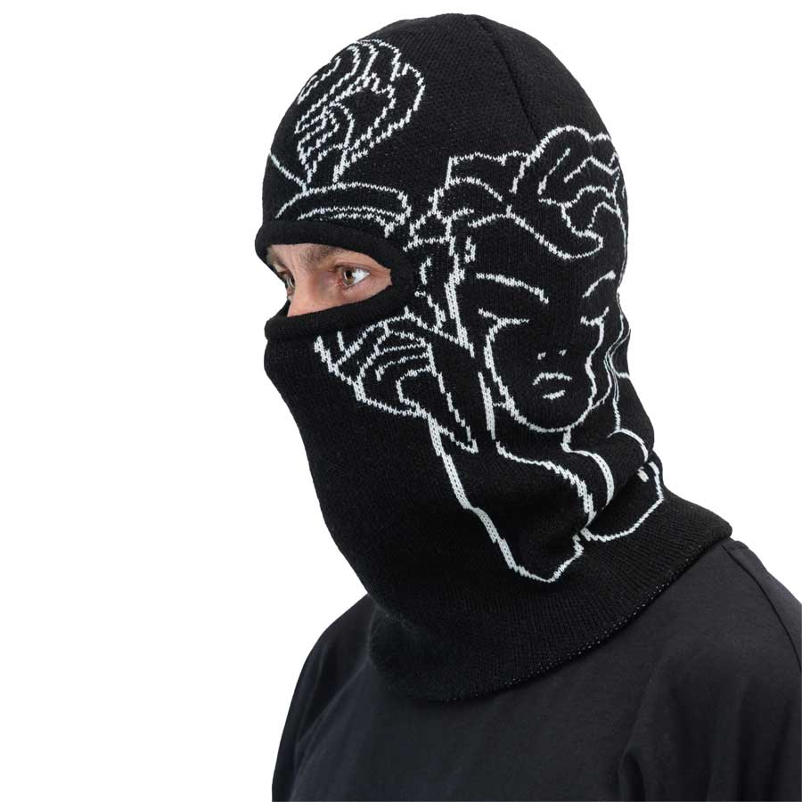 Beyond Medals Men's Jaquard Knit Balaclava Black 2026