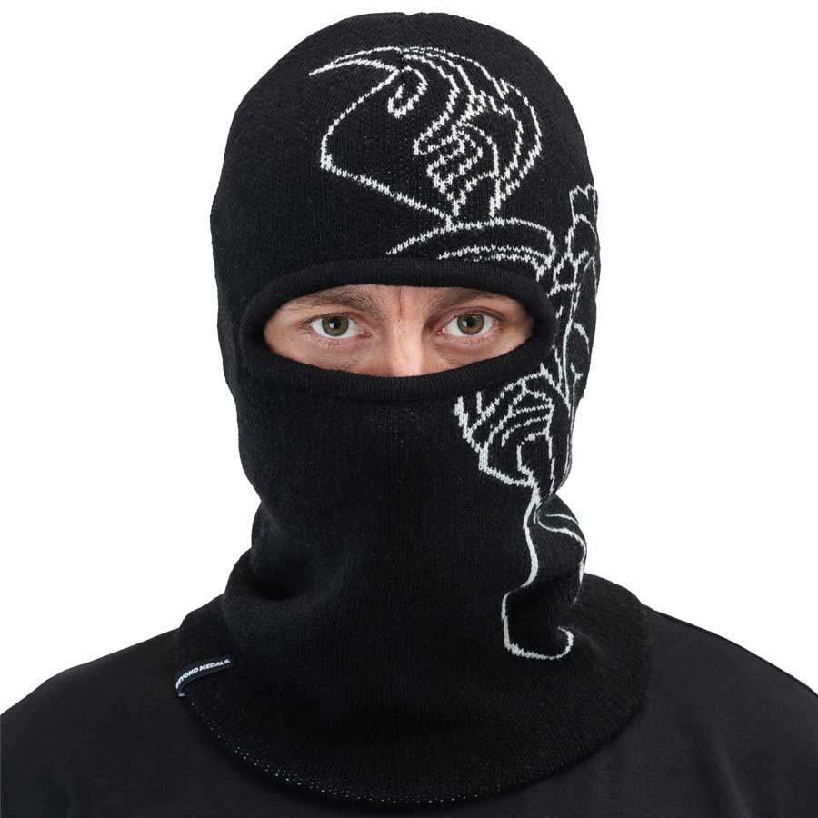 Beyond Medals Men's Jaquard Knit Balaclava Black 2026 – The Source