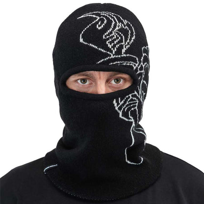 Beyond Medals Men's Jaquard Knit Balaclava Black 2026