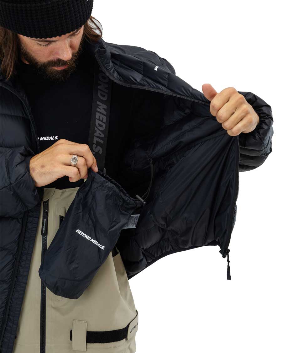 Beyond Medals Men's Packable Down Jacket Black 2026