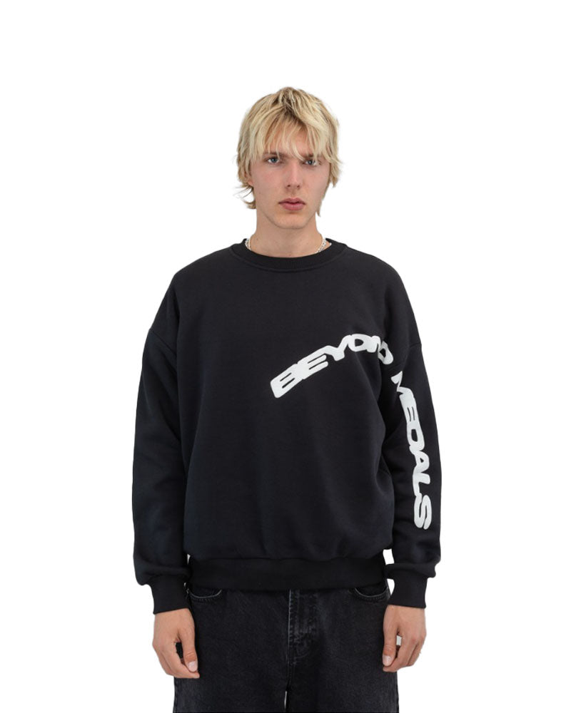 Beyond Medals Men's Puff Crewneck Black 2026