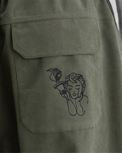 Beyond Medals Park Pants Cord 2L Green 2027