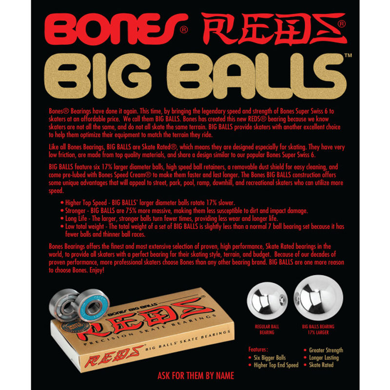 Bones Reds Big Balls Bearings