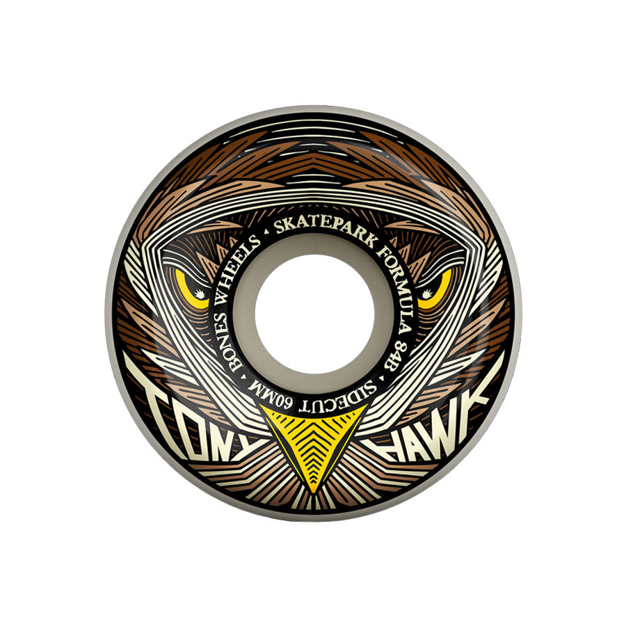 Bones SPF Hawk Night Hawk Sidecuts 84B Wheels 60mm