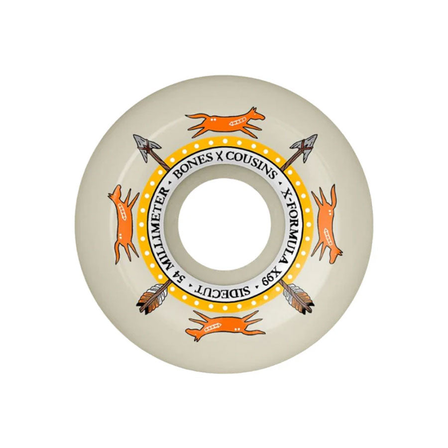 Bones Wheels XF Cousins Skateboarding V5 99A 54mm