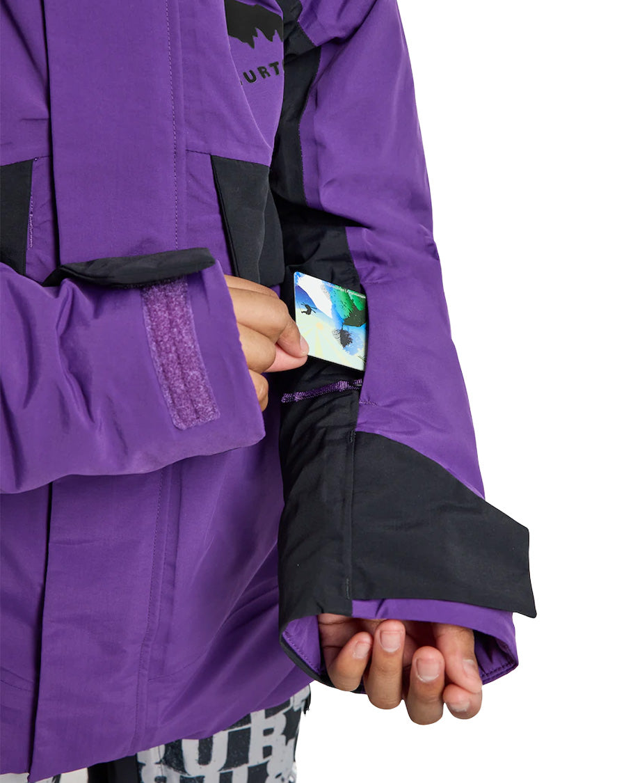 Burton Kids' Ascutney 2L Jacket Imperial Purple/True Black 2026