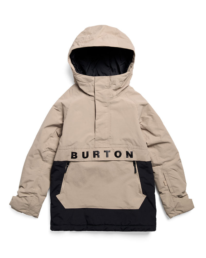 Burton Kids' Burton Frostner 2L Anorak Jkt Summit Taupe/True Black 2027