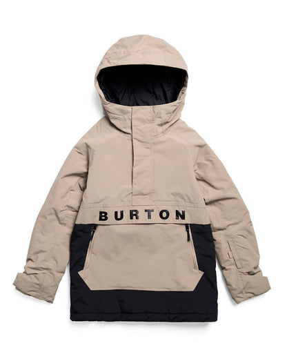 Burton Kids' Burton Frostner 2L Anorak Jkt Summit Taupe/True Black 2027
