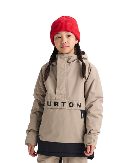 Burton Kids' Burton Frostner 2L Anorak Jkt Summit Taupe/True Black 2027