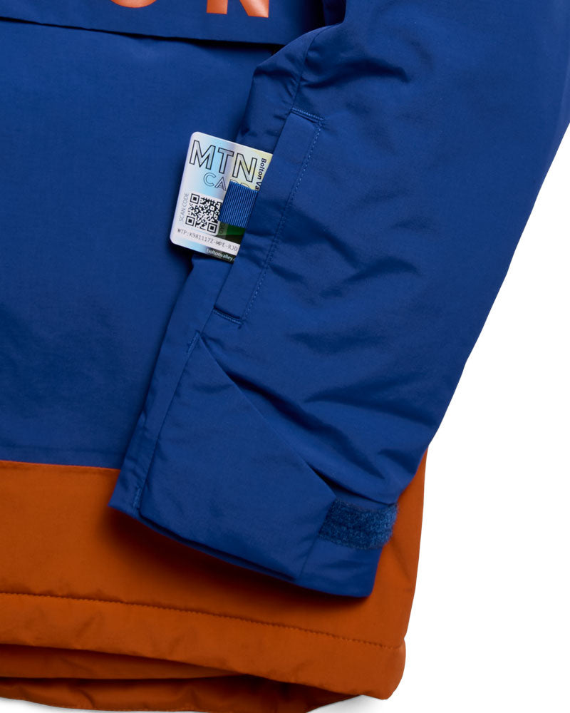 Burton Kids' Burton Frostner 2L Anorak Jacket Twilight Blue/Spiced Chai 2027