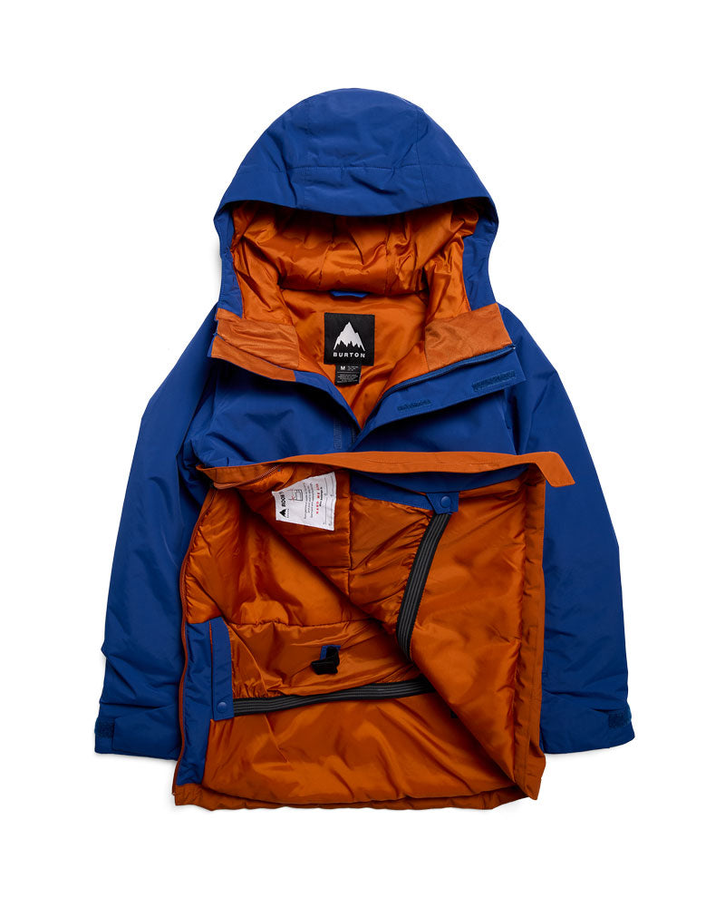 Burton Kids' Burton Frostner 2L Anorak Jacket Twilight Blue/Spiced Chai 2027