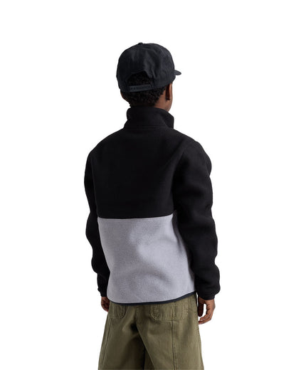 Burton Kids' Cinder Fleece Anorak True Black/Gray Heather 2027