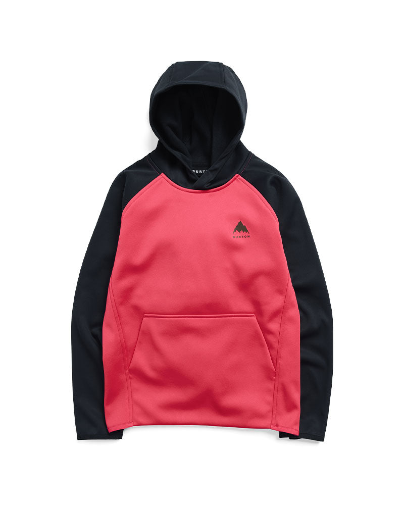 Burton Kids' Crown Weatherproof Pullover Fleece True Black/Azalea Pink 2027