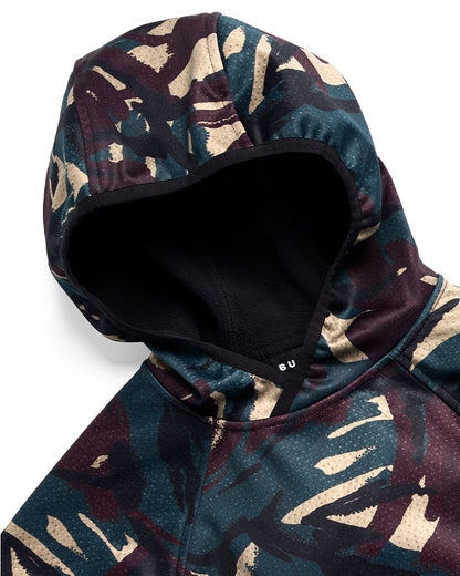 Burton Kids' Crown Weatherproof Riding Pullover Hoodie Seersucker Camo 2027