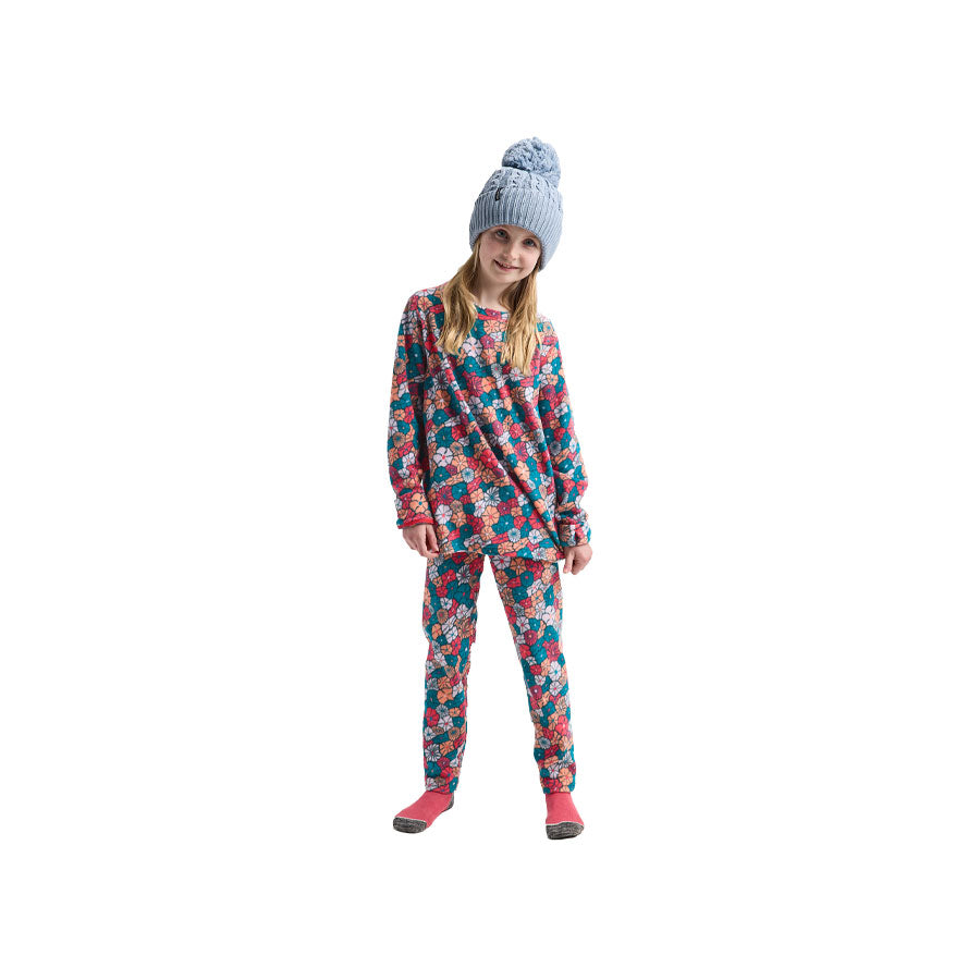Burton Kids' Fleece Base Layer Set Pop Floral 2027