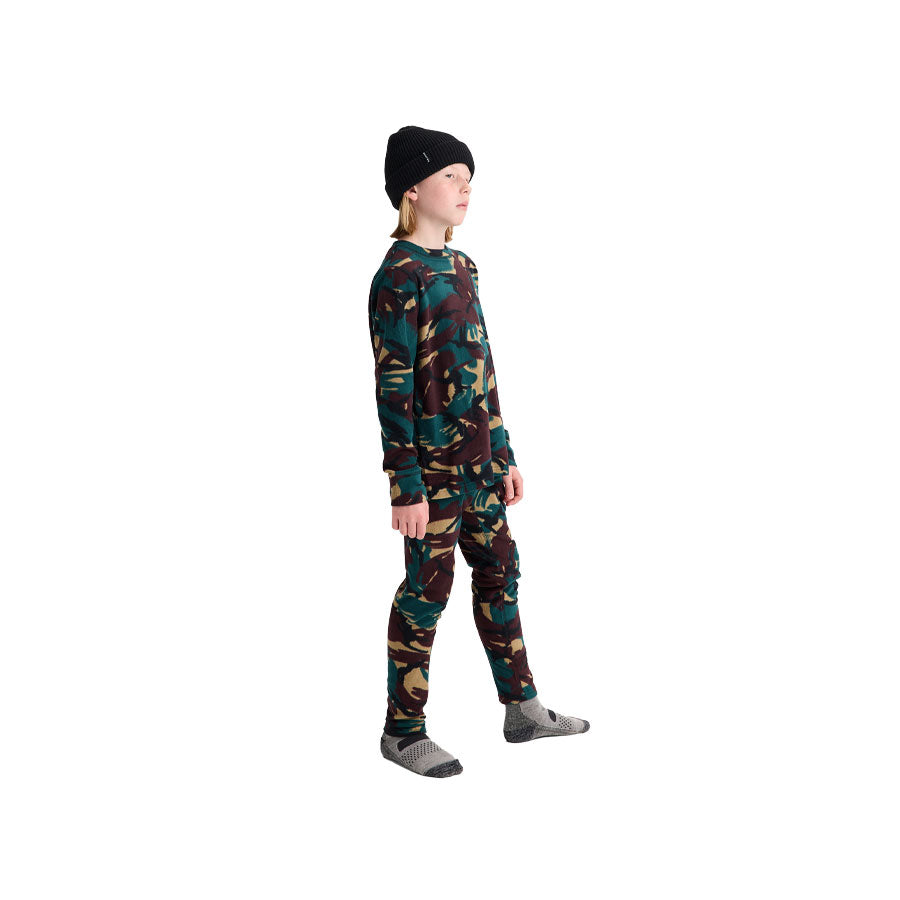 Burton Kids' Fleece Base Layer Set Seersucker Camo 2027