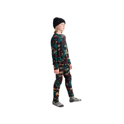 Burton Kids' Fleece Base Layer Set Seersucker Camo 2027