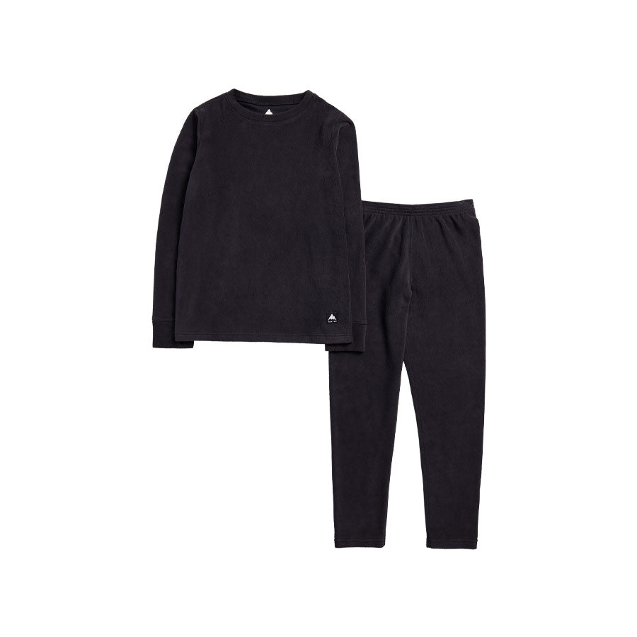 Burton Kids' Fleece Base Layer Set True Black 2027