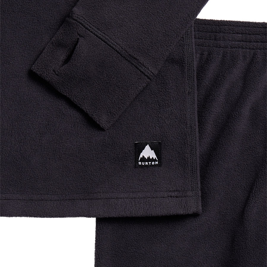 Burton Kids' Fleece Base Layer Set True Black 2027