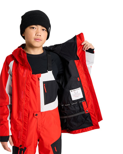 Burton Kids' GORE-TEX Shell Jacket Flame Scarlet / True Black 2026