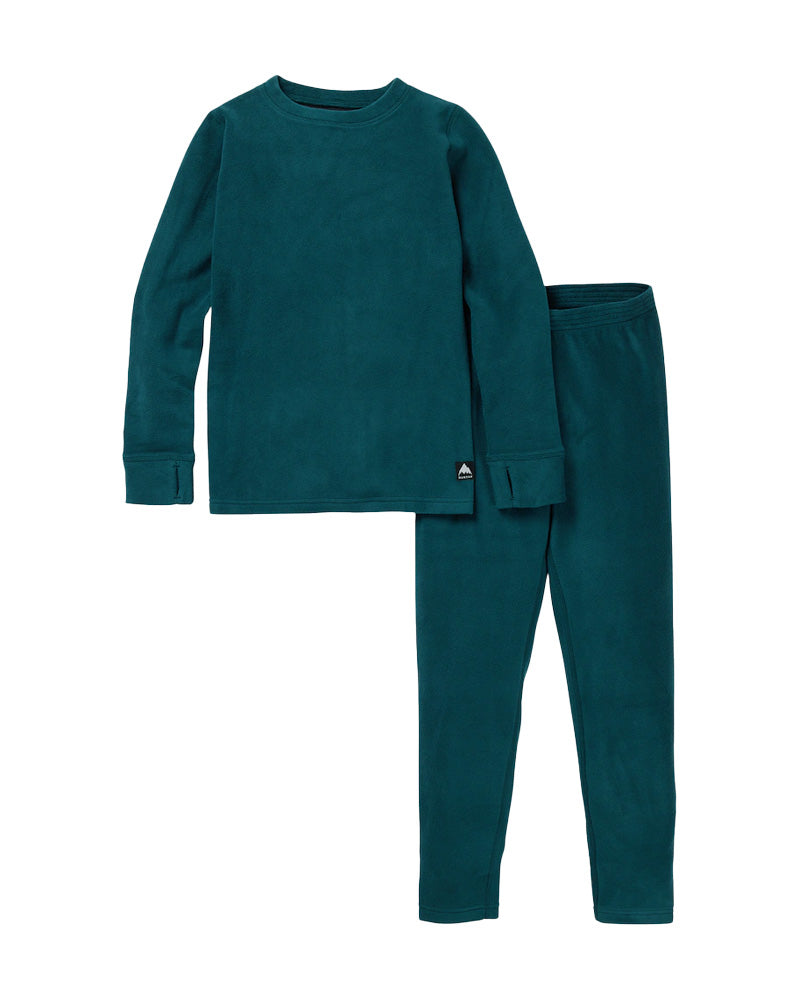 Burton Kids' Fleece Base Layer Set Deep Emerald 2026