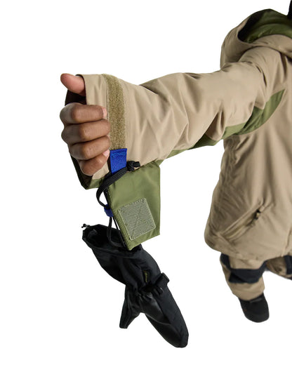 Burton Kids' Hillslope 2L Jacket Summit Taupe/Forest Moss 2026