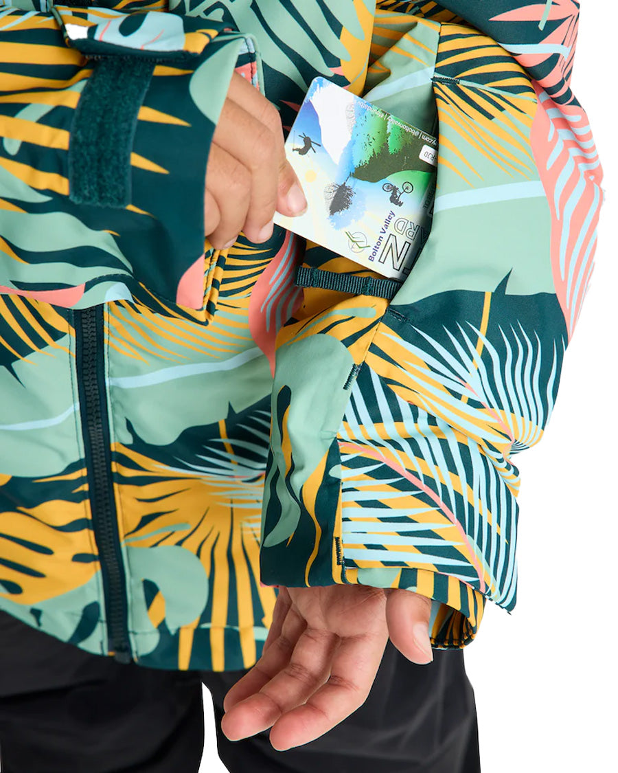 Burton Kids' Hillslope Jacket Oversized Tropical 2026