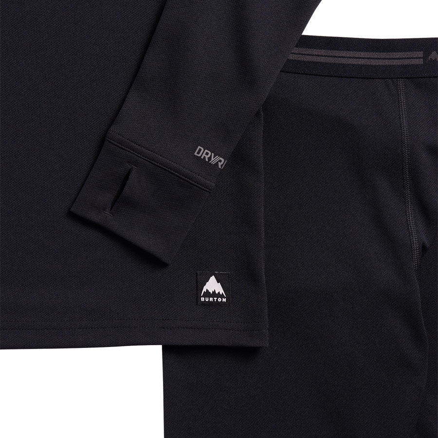Burton Kids' Lightweight Base Layer Set True Black 2027