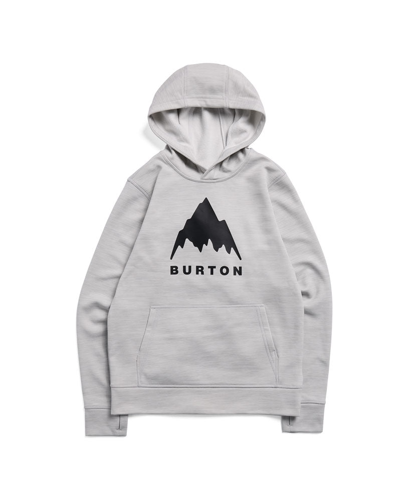 Burton Kids' Oak Pullover Hoodie Gray Cloud Heather 2027