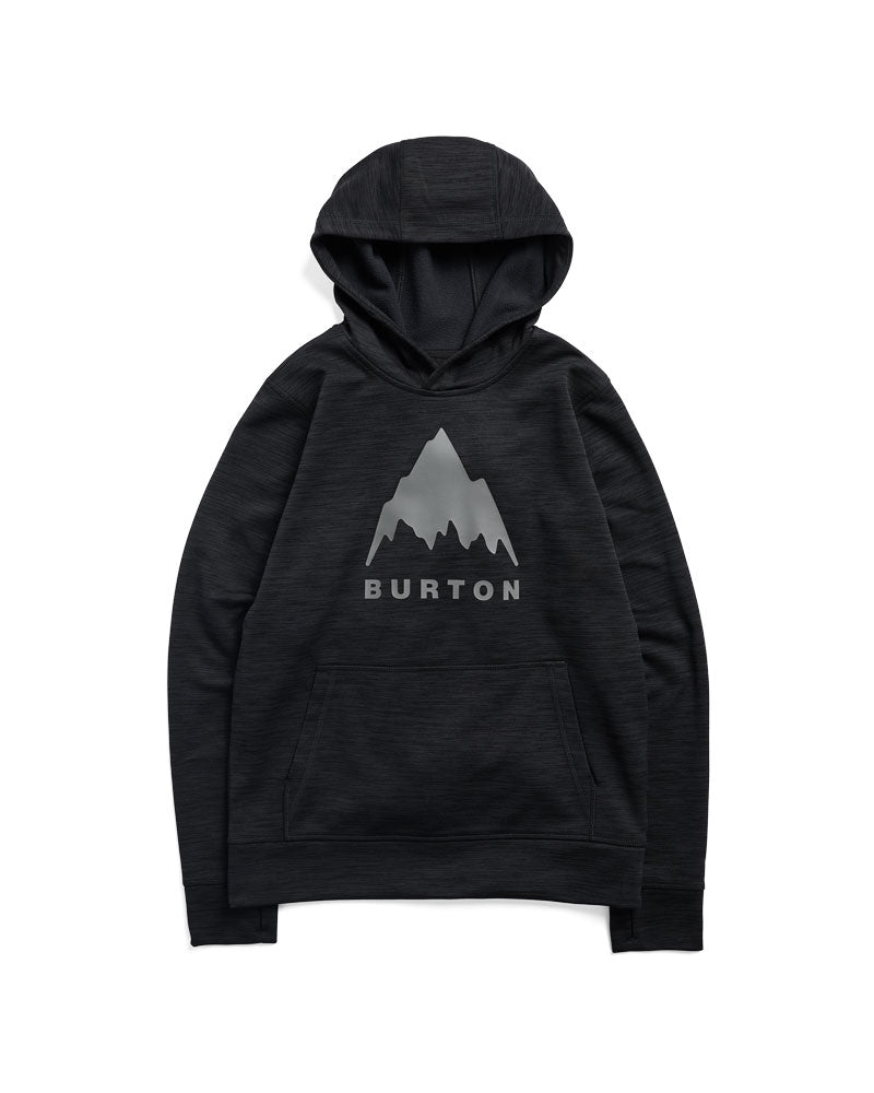 Burton Kids' Oak Pullover Hoodie True Black Heather 2027