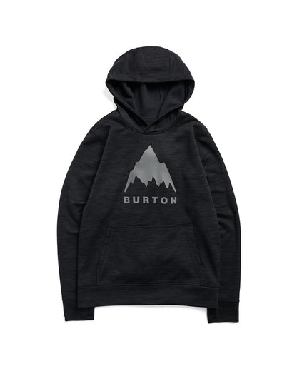Burton Kids' Oak Pullover Hoodie True Black Heather 2027