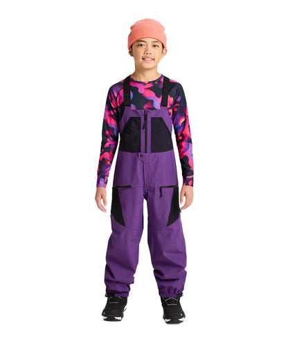 Burton Kids' Outbeam 3L Bib Pants Imperial Purple/True Black 2026