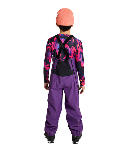 Burton Kids' Outbeam 3L Bib Pants Imperial Purple/True Black 2026