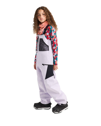 Burton Kids' Outbeam 3L Bib Pants Moondust Purple/True Black 2027