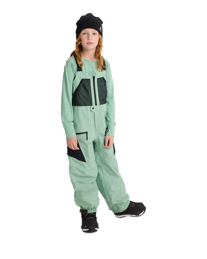 Burton Kids' Outbeam 3L Bib Pants Soft Sage / True Black 2026