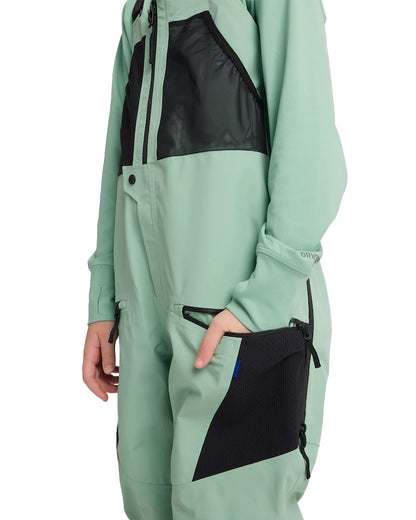 Burton Kids' Outbeam 3L Bib Pants Soft Sage / True Black 2026