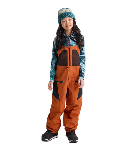 Burton Kids' Outbeam 3L Bib Pants Spiced Chai/True Black 2027