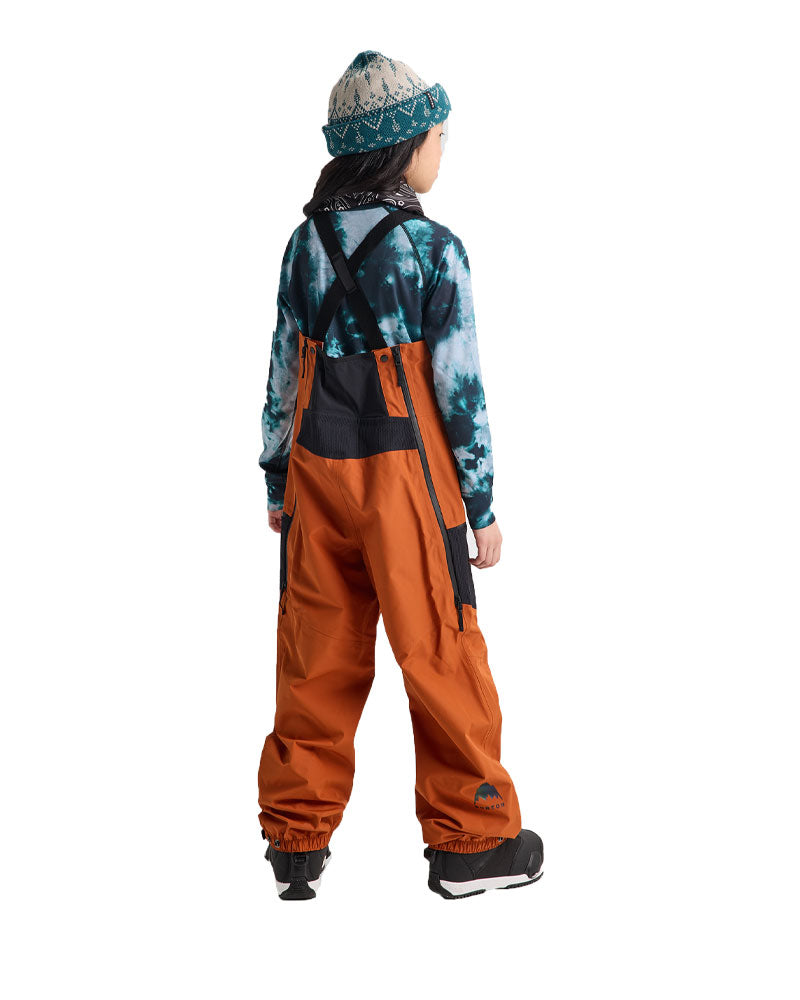 Burton Kids' Outbeam 3L Bib Pants Spiced Chai/True Black 2027
