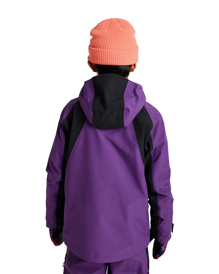 Burton Kids' Outbeam 3L Jacket System Imperial Purple/True Black