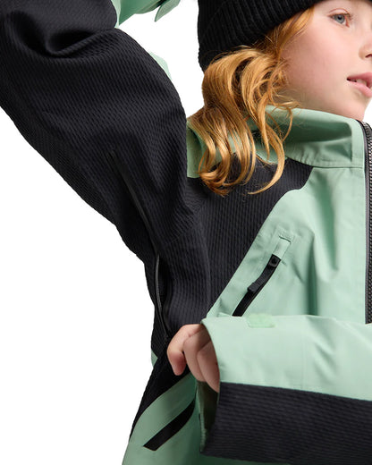 Burton Kids' Outbeam 3L Jacket System Soft Sage / True Black 2026