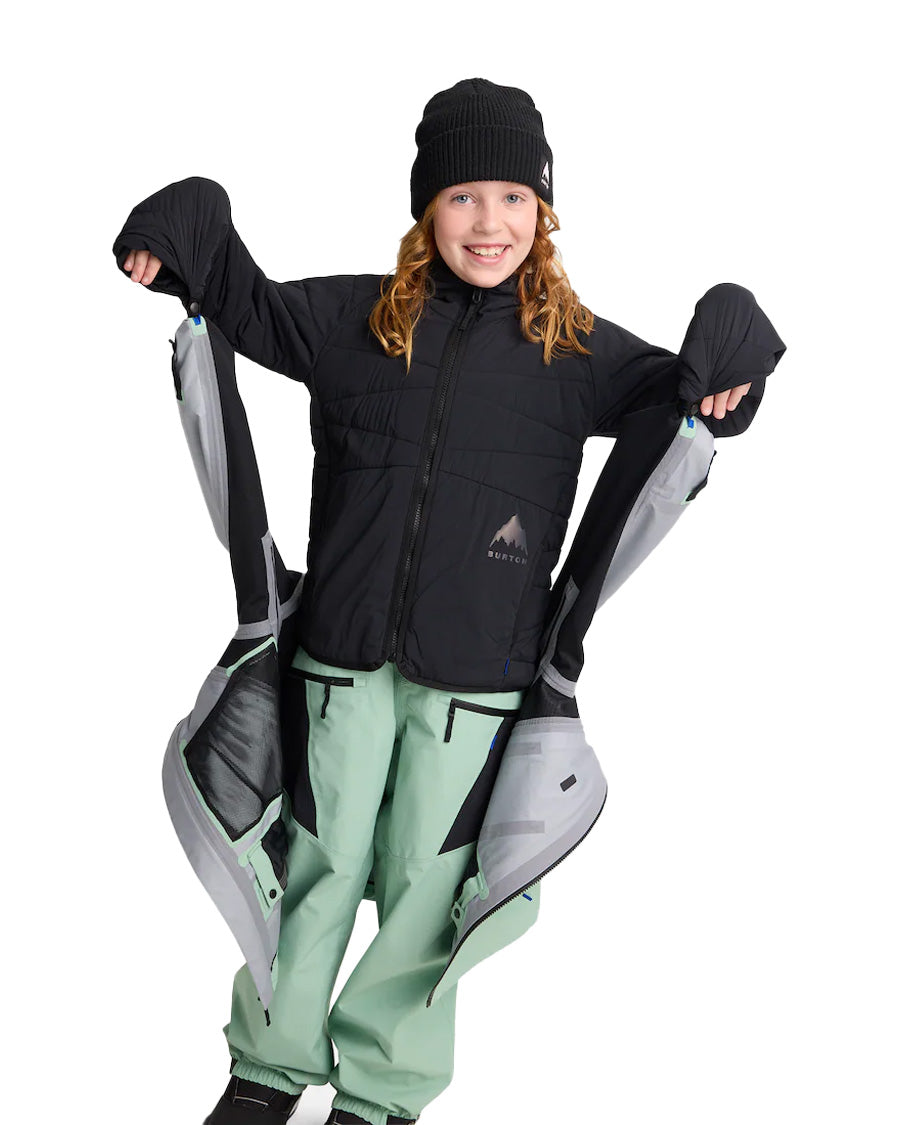 Burton Kids' Outbeam 3L Jacket System Soft Sage / True Black 2026