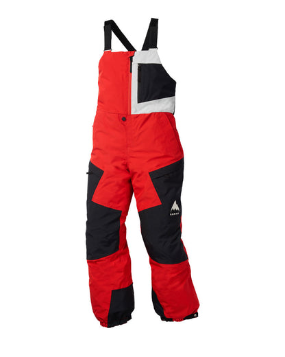 Burton Kids' Powline GORE-TEX 2L Bib Pants Flame Scarlet / True Black 2026