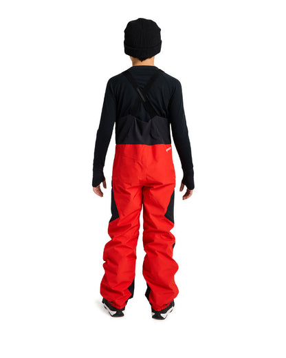 Burton Kids' Powline GORE-TEX 2L Bib Pants Flame Scarlet / True Black 2026