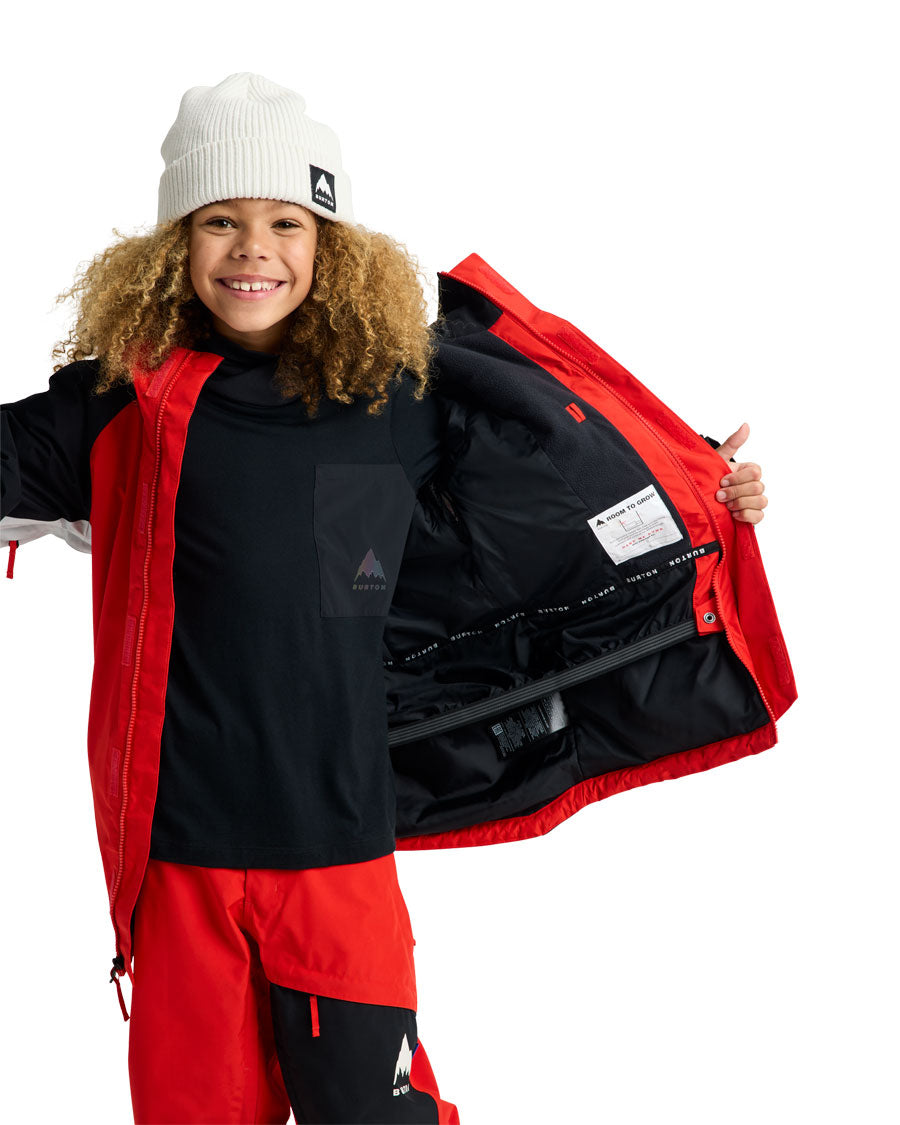 Burton Kids' Powline GORE-TEX 2L Jacket Flame Scarlet / True Black