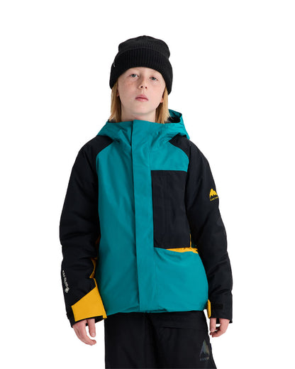Burton Kids' Powline Gore-Tex 2L Jacket Pacific Teal/Goldenrod/True Black 2027
