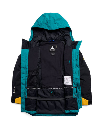 Burton Kids' Powline Gore-Tex 2L Jacket Pacific Teal/Goldenrod/True Black 2027