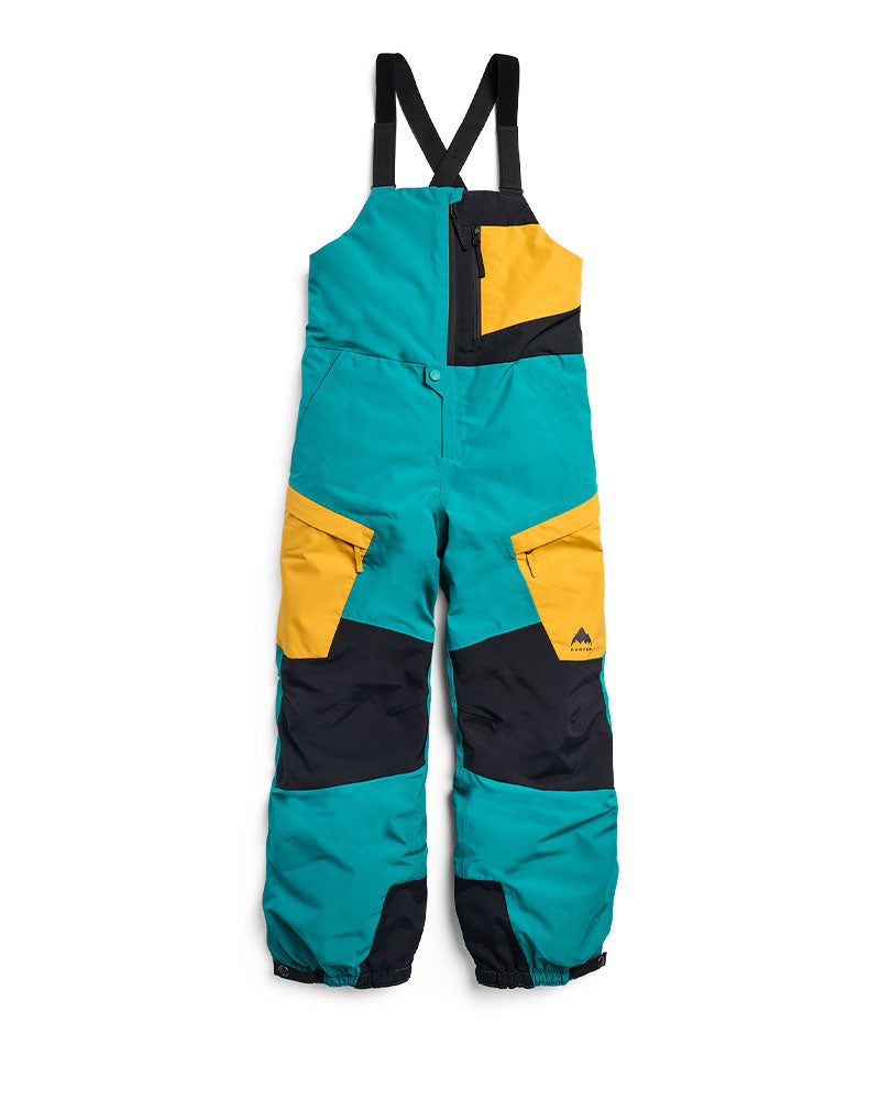 Burton Kids' Powline Gore-Tex Bib Pants Pacific Teal/Goldenrod/True Black 2027