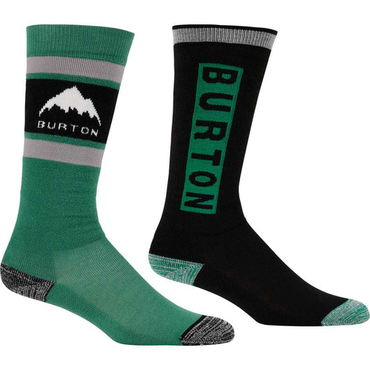 Burton Kids' Weekend Midweight Socks 2-Pack Pacific Teal 2027