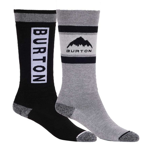 Burton Kids' Weekend Midweight Socks 2-Pack True Black 2027