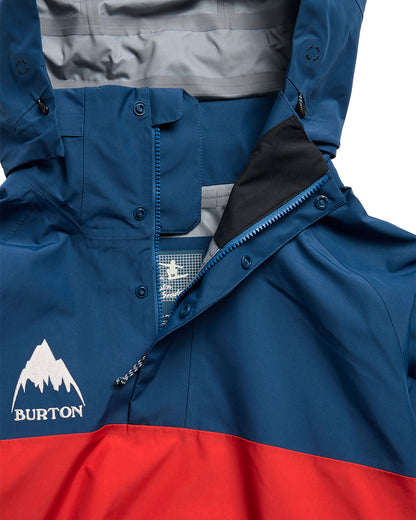 Burton Men's 50/50 80's Powdershell 3L Jacket Selvedge Blue LTD 2027